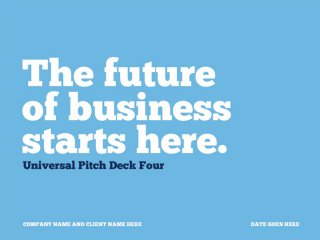  Universal pitch deck template by PitchStock.com