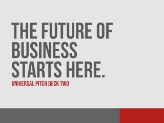 Universal pitch deck template by PitchStock.com