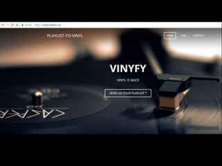 Pitch vinyfy