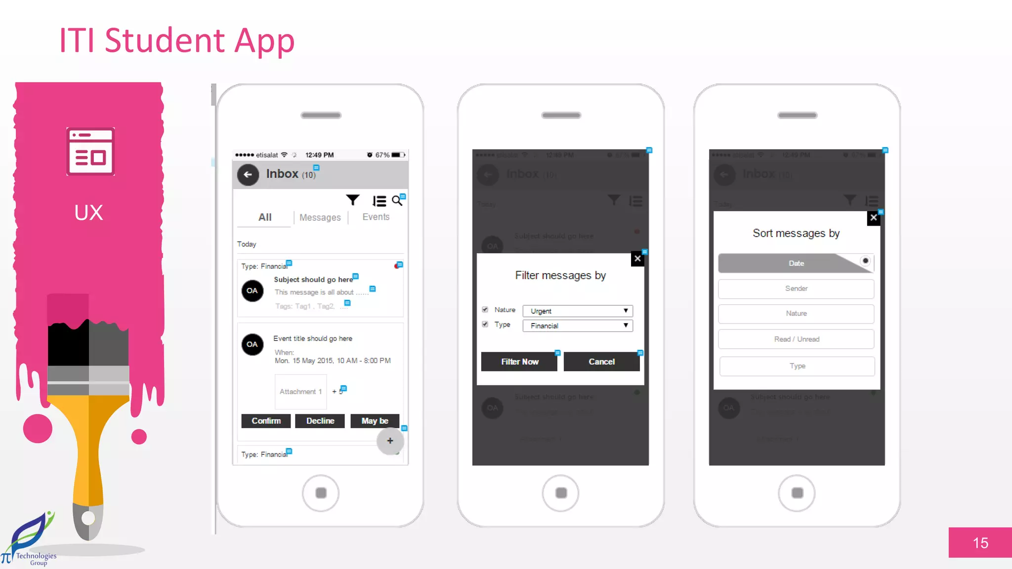 15
UX
ITI Student App
 