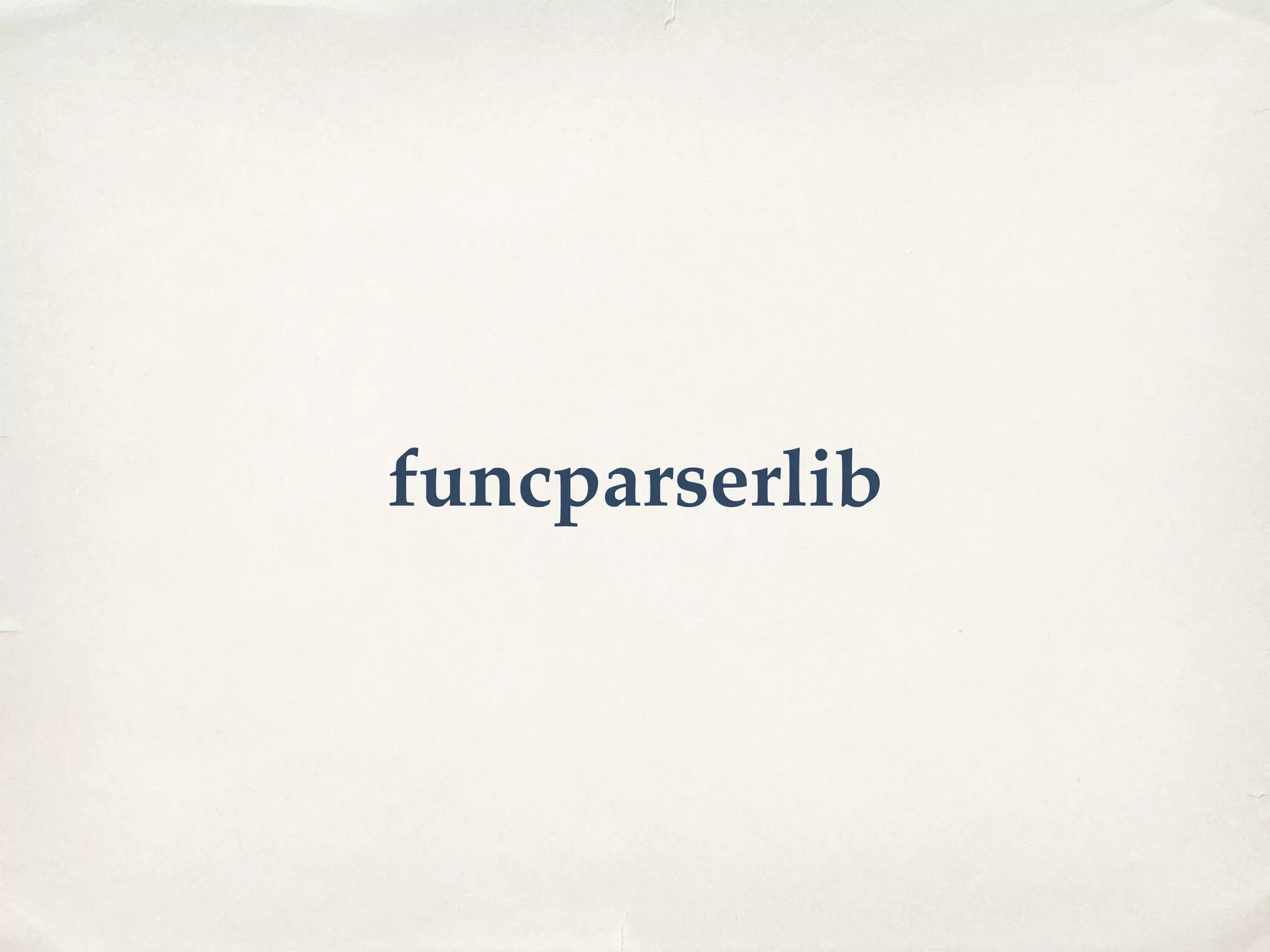funcparserlib 