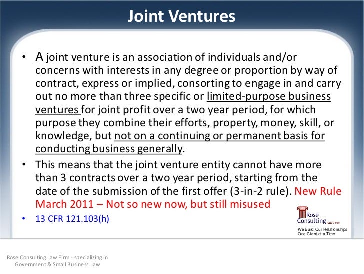 Pitfall of Joint Ventures