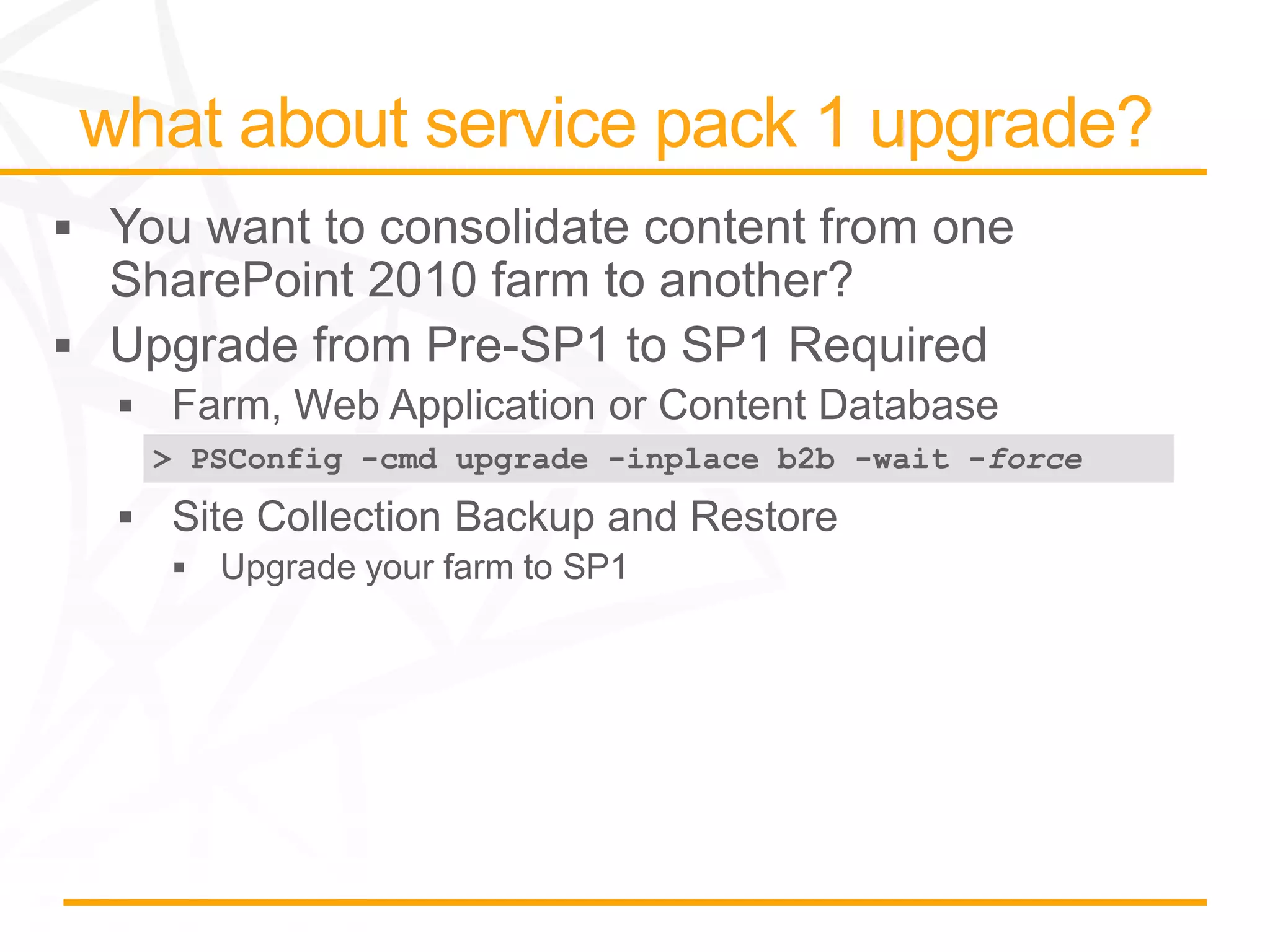 > PSConfig -cmd upgrade -inplace b2b -wait -force
 
