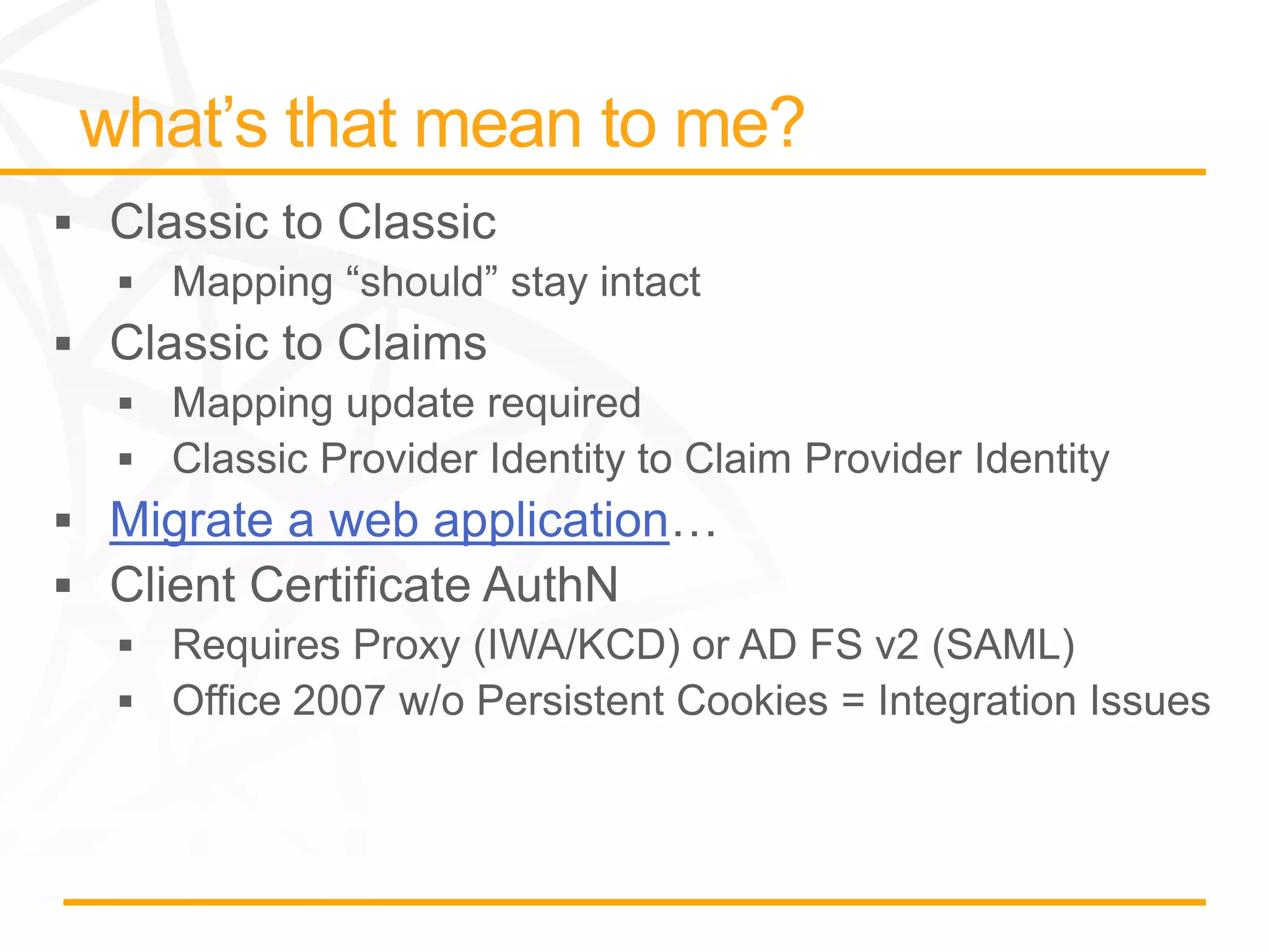 Migrate a web application
 