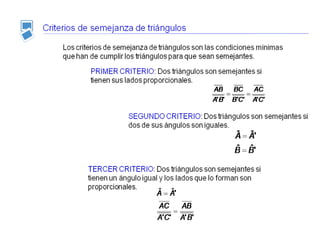 Pitágoras. Semejanza de triángulos