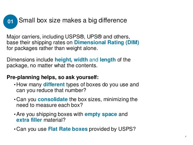 5 ways to cut office shipping costs usps shipping box size