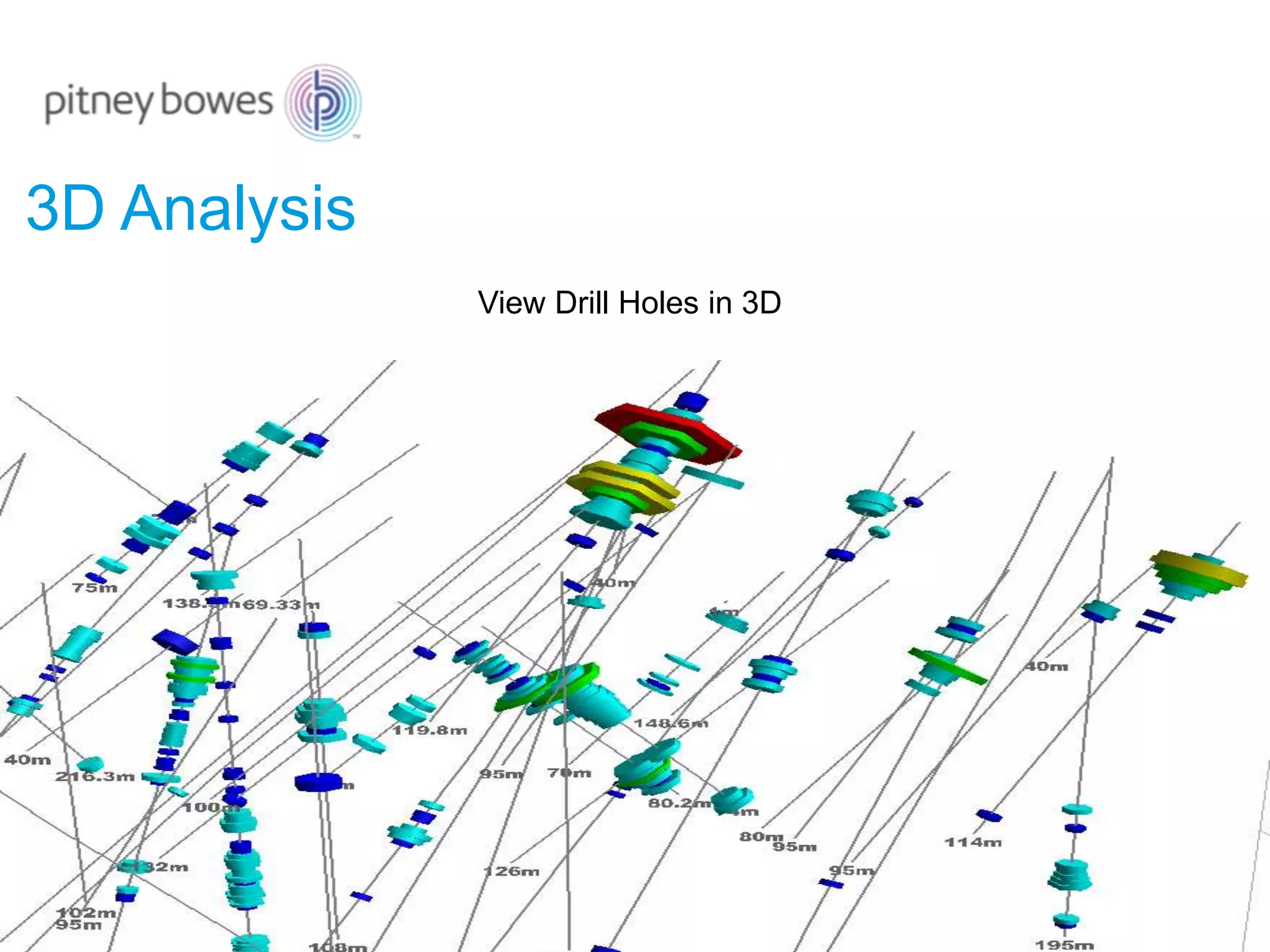 3D Analysis
View Drill Holes in 3D
 