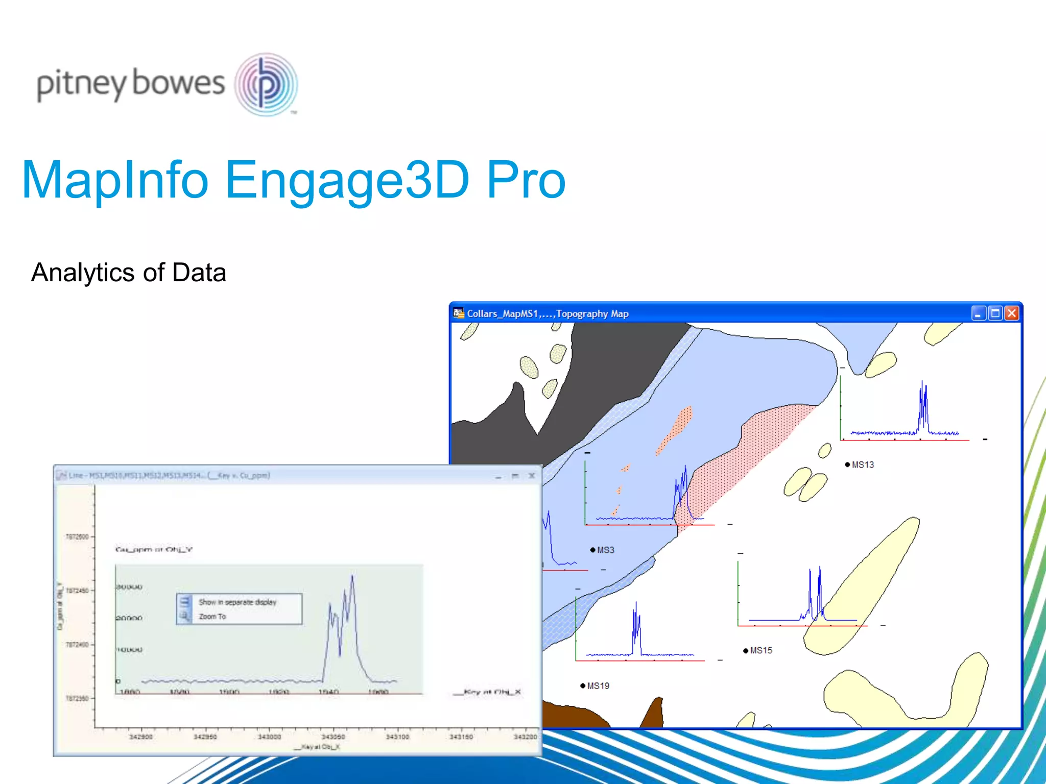 MapInfo Engage3D Pro
Analytics of Data
 