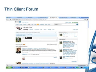 Thin Client Forum
 