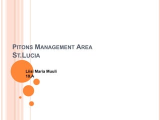 PITONS MANAGEMENT AREA
ST.LUCIA

   Liisi Maria Muuli
   10.A
 