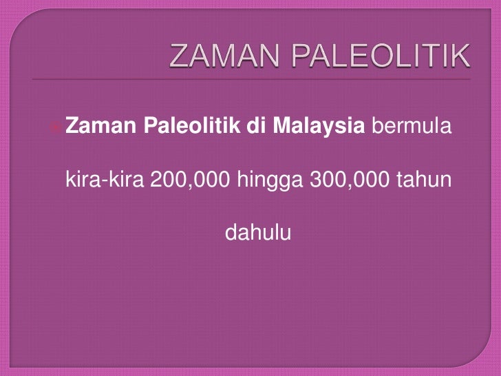 Pitos 103 tutorial zaman pra sejarah