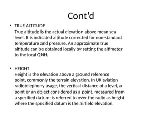 Comprehensive Overview of Pitot-Static Systems and Altimeters in ...