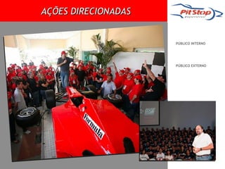 AÇÕES DIRECIONADAS


                     PÚBLICO INTERNO




                     PÚBLICO EXTERNO
 