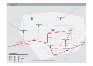 Sapere
open source biology

reti intelligenti
multisegmentate

mix big corporation/
micro aziende

materiali programmabili

manifatture
digitali

mappatura microbioma umano

bio-mimetismo

swarm robotics

sharavaggi
nuove generazioni
a est

network
artigianali

genomica personale
inversione
dell’invecchiamento

personal fabrication
& design

contadini
digitali

lavoro reloaded

esperienze
sensoriali

robotica

conﬂitto
generazionale

riparazione dna

DEBITO

INVECCHIAMENTO
DELLA POPOLAZIONE

micro turismi
urbani

e-voting

arti artiﬁciali

sharing space

valuta
virtuale

materiali
per l’autoguarigione

medicina
rigernerativa

swarm robotics

2 o più carriere

medicina
personalizzata

bio materiali

carne sintetica
agricoltura verticale

ortogenetica
nomadi
digitali

INDIVIDUALISMO

volatilità
ﬁnanziaziaria

virtual
world workers

outsourcing

trattamenti
con cellule staminali

micro economie
locali
biologie integrative

sense
making

DISORIENTAMENTO

ricongiungimenti
telepresenza

comunità
resilienti

famiglie
mononucleari

voluntourism

nano
generator
remote
work

turismo
medico

educitizens

biocomputing

reti intelligenti
crowd
ﬁnancing

telemedicina

piattaforme
didattiche inter-scuole
cittadini
temporanei
disintermediazione

mix di produzione
e servizi
produzione km 0

distretti creativi

crowd
sourcing

agricolture
urbane

cooperazione
sud sud
combustibili
puliti

DIGITALIZZAZIONE
biomasse/
energia da riﬁuti

web semantico
sociability

piattaforme
di insegnamento
students-to-students

narcisismo
digitale

competenze
cross-culturali

tecnologie green

scuola digitale

mix low/
high tech

welfare
aziendale

microblogging

app sviluppate
da studenti

hub culturali
cittadini
temporanei

SOSTENIBILITÀ

LOCALISMO

ipoattrattori

micro
ﬁnanza

gastronomia molecolare

integrazione
vita-lavoro

gamiﬁcation
co-working

GLOBALIZZAZIONE

sicurezza dati

personal narrativies

PERSONALIZZAZIONE

lavori
creativi
modelli
open collaborative

reti di trasmissioni
di energia
concentrazione
aree urbane speciﬁche

bio-edilizia
reti intelligenti

riuso

reti di razionalizzazione
energia
reti intelligenti
multi-segmentate

competenze
cross-culturali
remix

abbattimento
barriere

post
umanesimo

emozioni digitali

personal metrics
modelli
open-collaborative

organizzazioni
superstrutturate

INDUSTRIA
CITTÀ
LAVORO
SCIENZA

TREND 2013/2023

SAPERE

PREVISIONI 2020/2030

Envisioning Be New
Mappa delle tendenze e delle previsioni 2013+

design for disassembly

reti d’imprese

design for disassembly

scouting

wikicrazia

SPOSTAMENTO
DEL POTERE A EST

carbone pulito
travel
on demand

ri-regolamentazione

2010/2020
2020/2030

MACROTREND 2010/2025

megawatt

ﬁnanza
islamica

neo/no copyright

Questa mappa è stata elaborata da Mohma/HeiLab per Friuli Future Forum a partire da ricerche
realizzate da IftF, EnvisioningTech, OECD, What'sNext, Future Exploration Network, CIFS, World
Future Society. Realizzzazione graﬁca di Egidio Michele.

ﬁnancial
commons

nuove generazioni
a est

innovazione
a basso costo

fotosintesi
artiﬁciale
cibo
post transgenico

stoccaggio
di energia

convertitori termici
oceanici

 