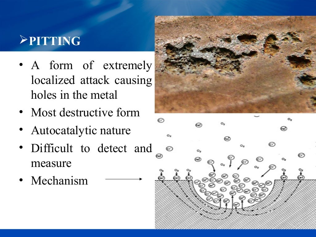 (Pitting corrosion and crevice corrosion)