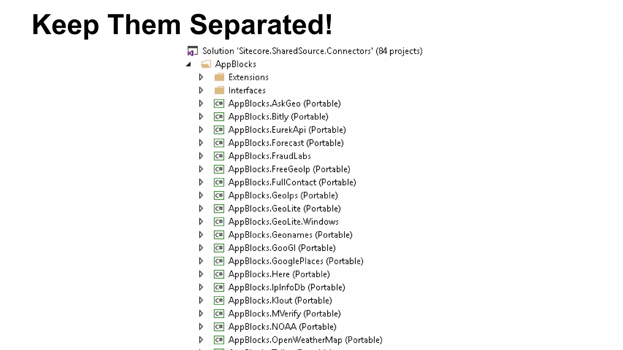 Keep Them Separated!
 