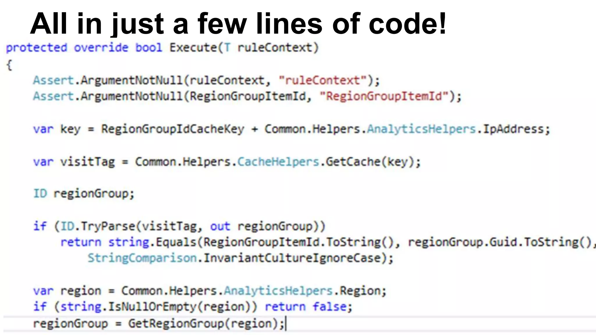 All in just a few lines of code!
 