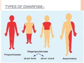 TYPES OF DWARFISM:-
 
