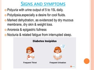 Polyuria Signs Pituitary disorders and Adrenal tumors | PPTX