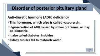pituitary gland disorder, Hypopituitarism and Hyperpituitarism | PPTX