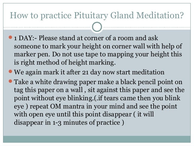 Does Pituitary Gland Meditation Increase Height Pituitary gland meditation for height growth