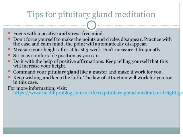 Does Pituitary Gland Meditation Increase Height Pituitary gland meditation for height growth