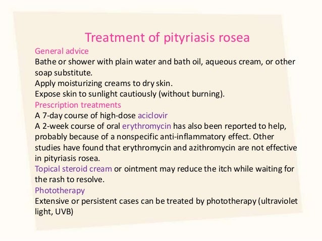 pityriasis rosea treatments #11