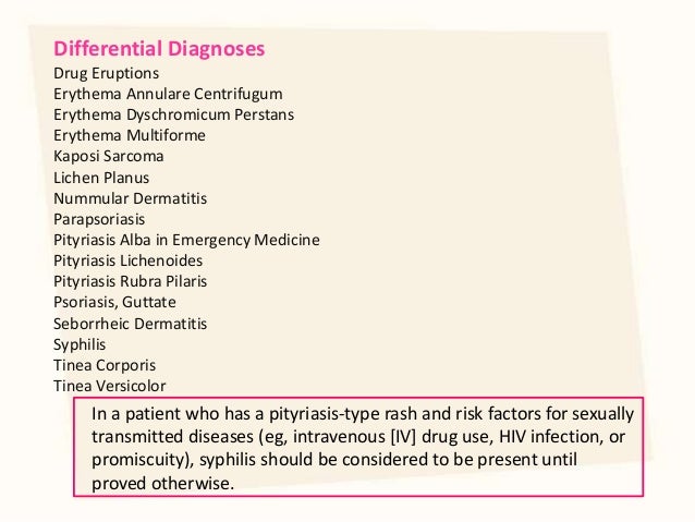 Pityriasis rosea