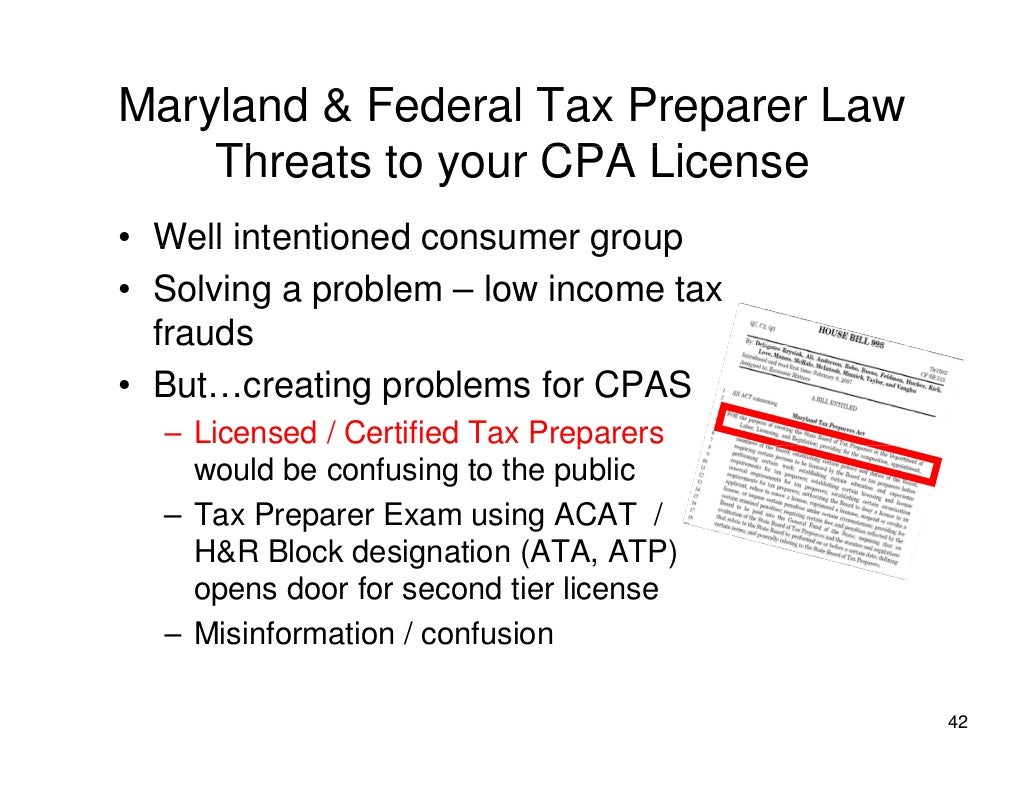 Maryland & Federal Tax Preparer