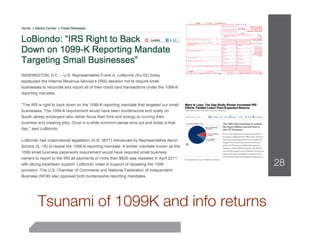 28



Tsunami of 1099K and info returns
 