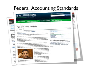 Federal Accounting Standards	

 