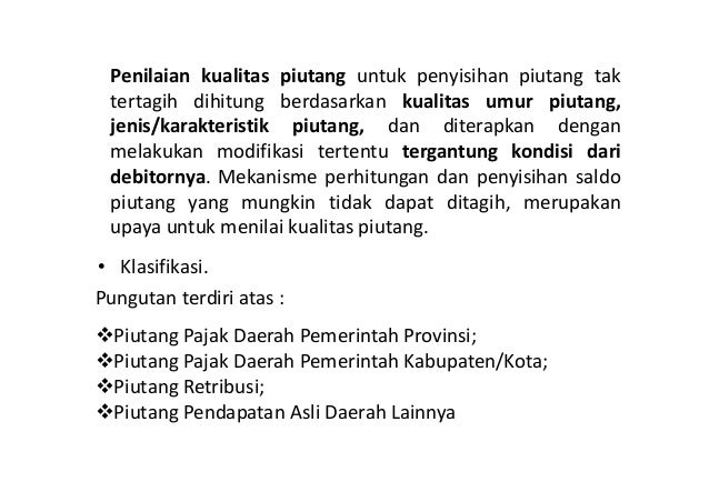 Akuntansi Piutang Pemda Akuntansi Piutang Pemda