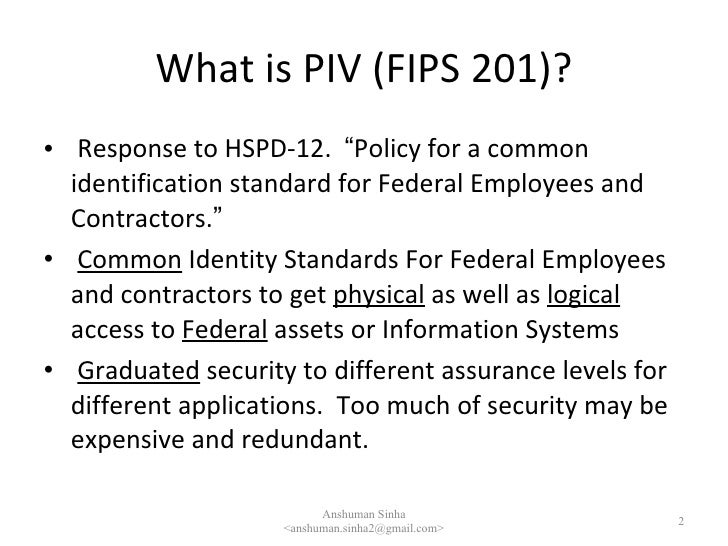 FIPS 201 / PIV