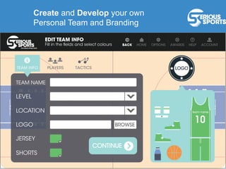 Create and Develop your own
Personal Team and Branding
 