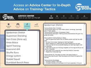 Access an Advice Center for In-Depth
Advice on Training/ Tactics
 