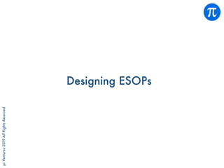 piVentures2019AllRightsReserved
Designing ESOPs
 