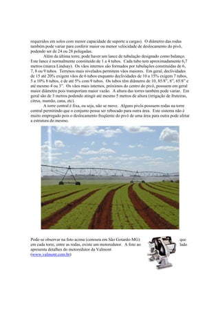 Pivo Central - Irrigacao