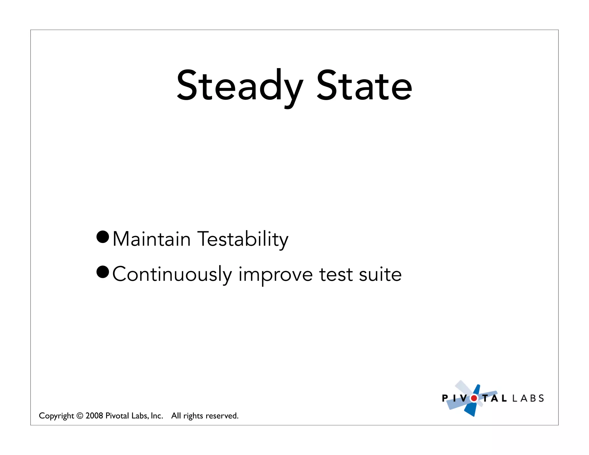 Pivotal Labs Open View Presentation Quality Assurance And Developer Testing