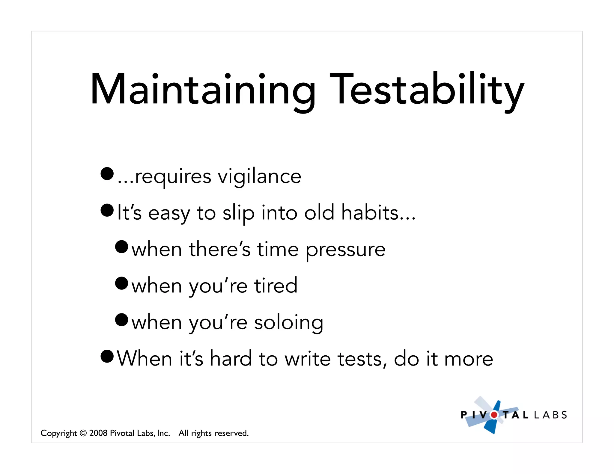 Pivotal Labs Open View Presentation Quality Assurance And Developer Testing