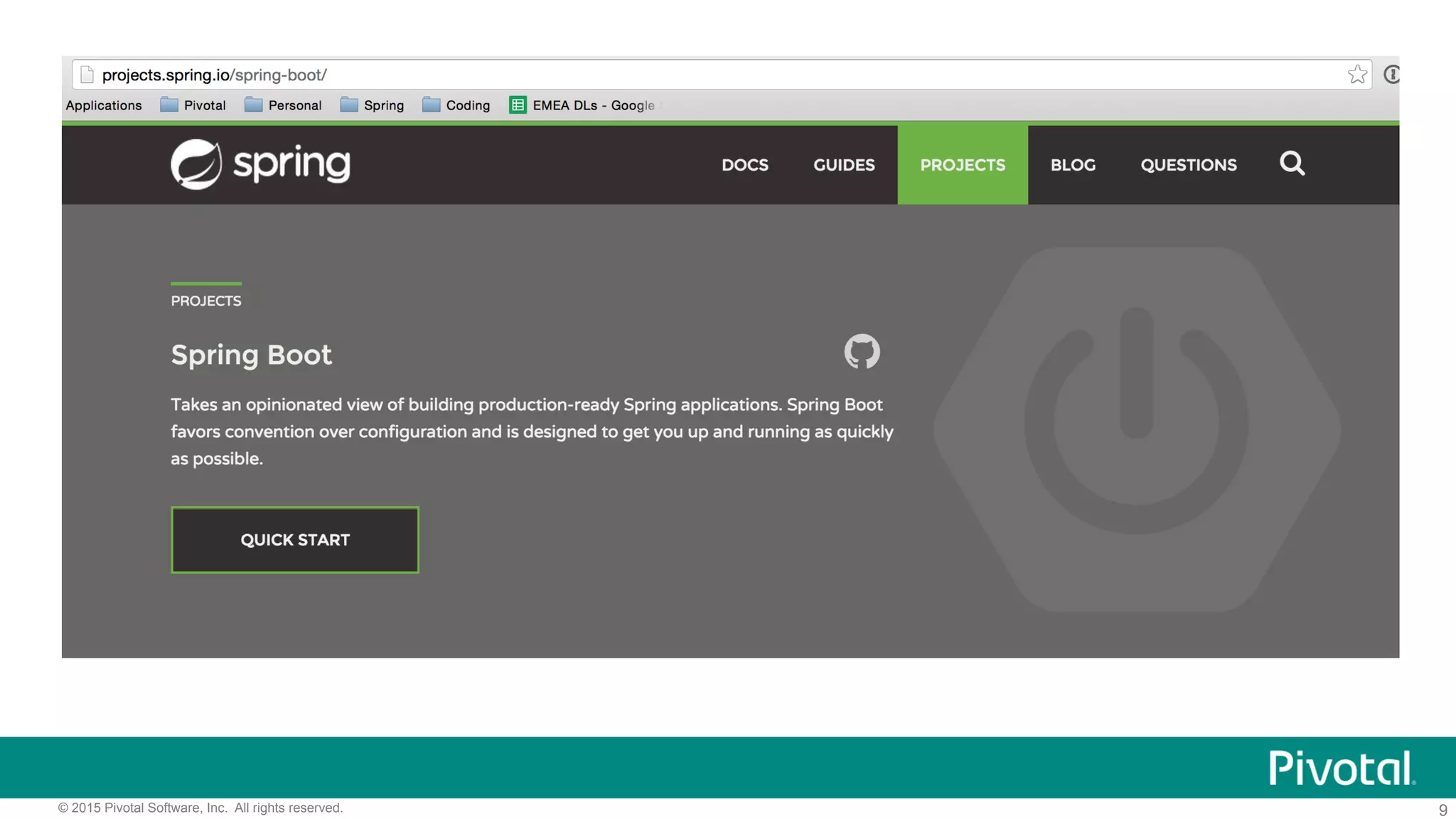 9© 2015 Pivotal Software, Inc. All rights reserved.
 