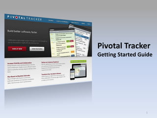 1 Pivotal Tracker  Getting Started Guide 