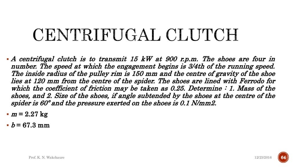 Pivot bearings and friction clutches