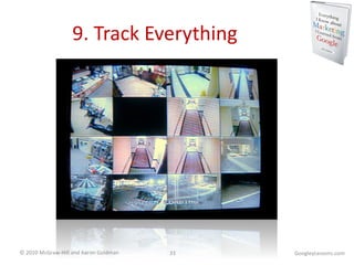 9. Track Everything GoogleyLessons.com 
