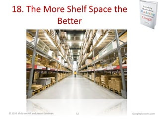 18. The More Shelf Space the Better GoogleyLessons.com 