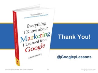 Thank You! GoogleyLessons.com @GoogleyLessons 