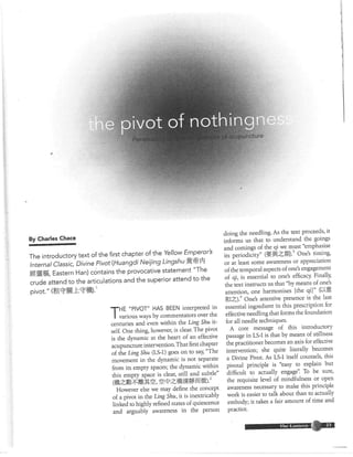 Pivot of nothingness - By Chip Chace