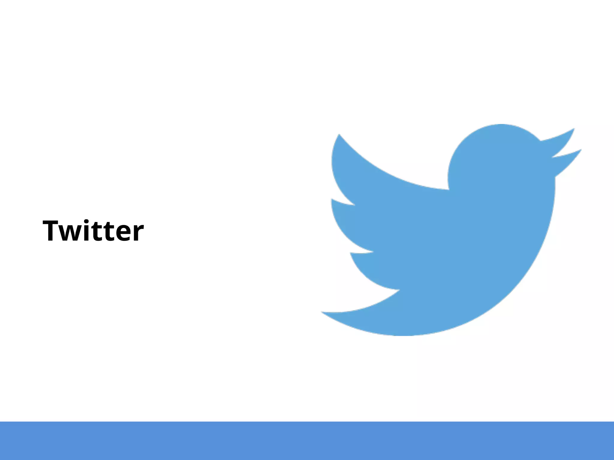 Twitter
• Funzionale (al messaggio, al contenuto)
• Concentrato (in 140 caratteri soltanto)
• Pratico (meno emozionale rispetto a Facebook)
• Analitico (potentissimo sulla ricerca)
 