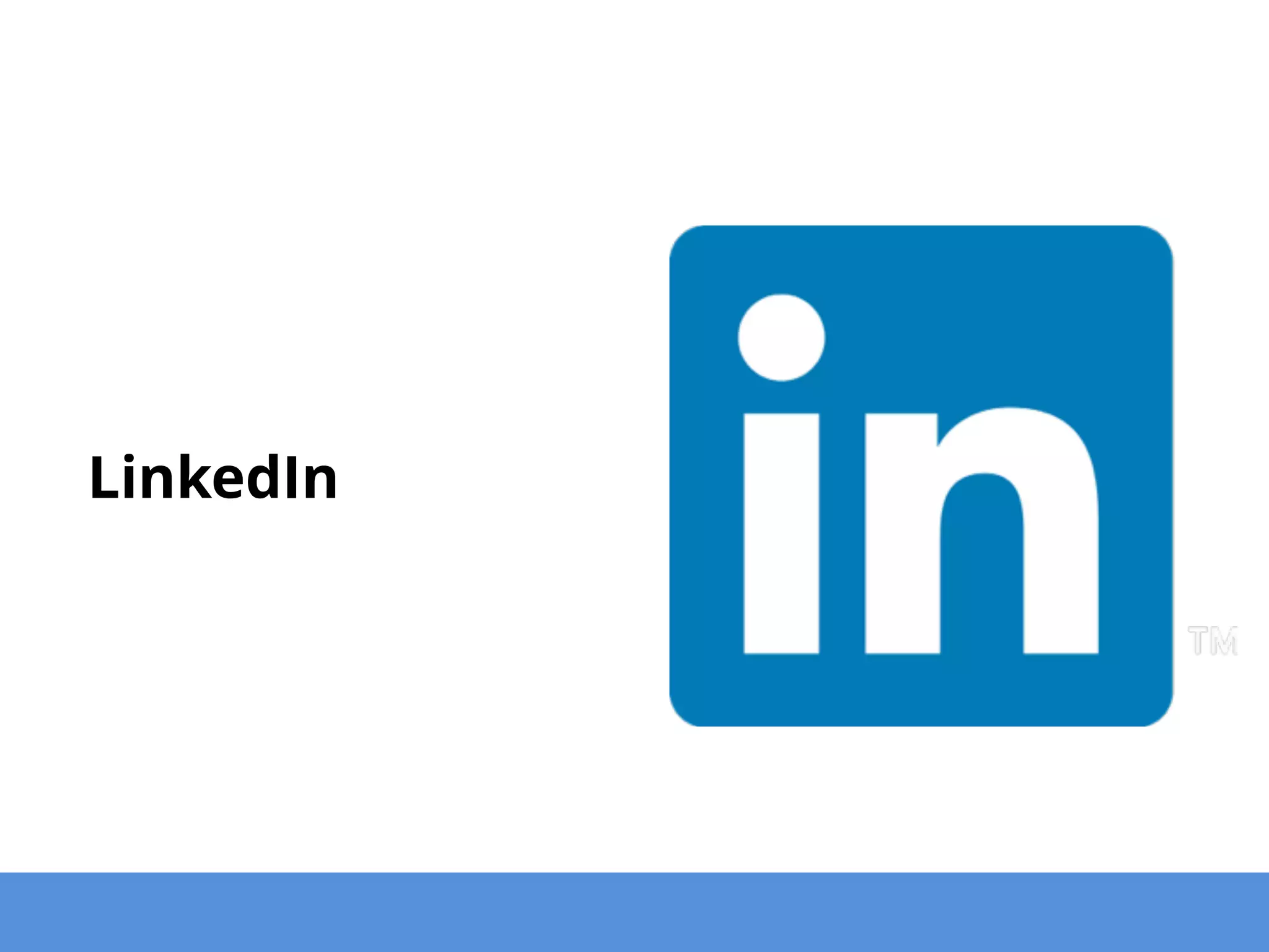 LinkedIn
• Professionale (target di alto livello)
• Profilato (target definito sul ruolo aziendale)
• Costoso (campagne pubblicitarie più impegnative)
• Efficace (campagne pubblicitarie più remunerative)
 