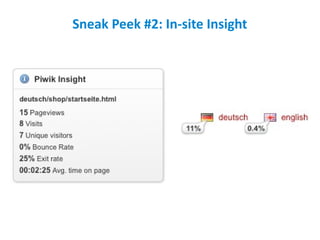 Sneak Peek #2: In-site Insight
 