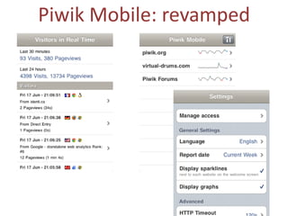 Piwik Mobile: revamped
 